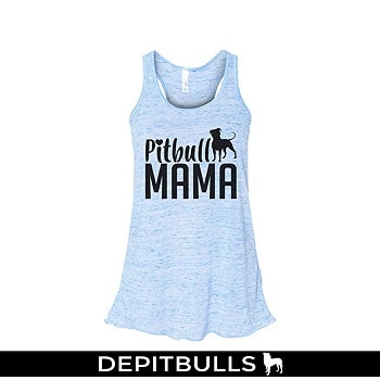 Womens Pitbull Mama Bella Ladies Tank Top - camisa estampada
