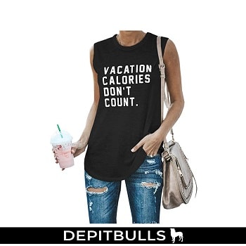 Camisa sin mangas con estampado, camiseta de moda