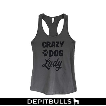 Camisa con estampado Crazy Dog Lady Tank parte superior