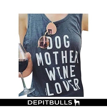 Letras Impresión playera sin mangas perro madre