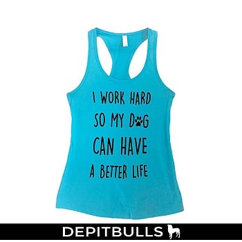 Camiseta sin mangas a la moda de pitbulls para mujer