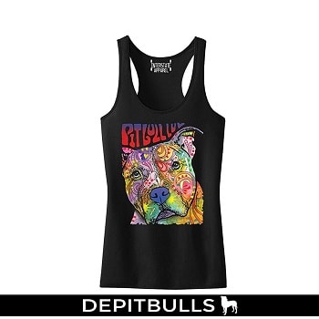 Camiseta de tirantes, fondo negro de Pitbull Racerback