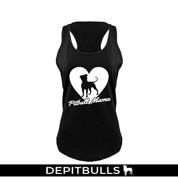 Pitbull Mama Tee Pitt Bully perro amante regalo Tee espalda cruzada