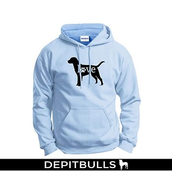 Sudadera Love Dog Paw Prints Hoodie Sweatshirt