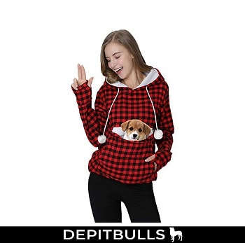 Sueter a la moda con capucha para mujer, para mascota