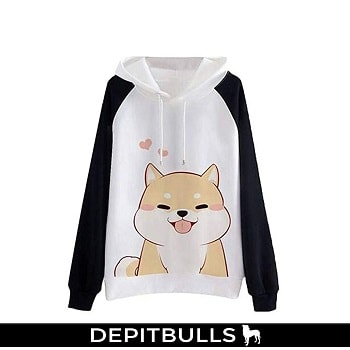 Sudadera con capucha para mujer, diseño de Shiba Inu