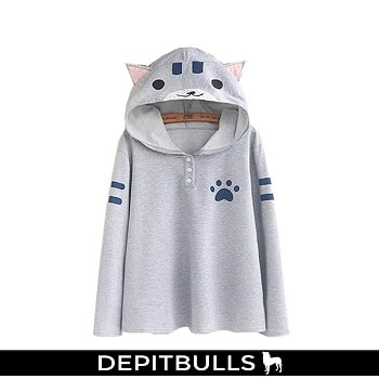 Sueter con capucha para chica japonesa Mori Kawaii