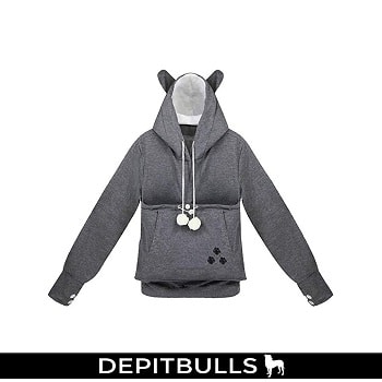Sueter de moda con capucha para mujer de pitbull