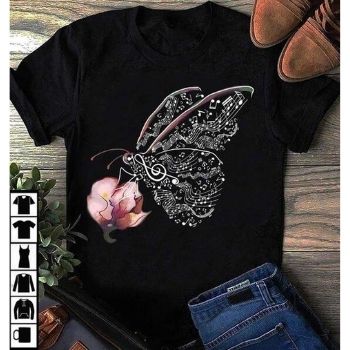 Camiseta de talla grande S-5XL con cuello redondo de mariposa y flor, camiseta Multicolor informal de manga corta para mujer, novedad de verano, gran ofertaCamisetas para Mujer DEPITBULLS