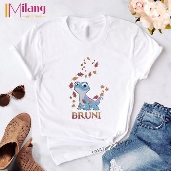 Camiseta divertida con estampado de Bruni Kawaii para mujer, bonita camiseta de Olaf, camisetas para mujer de estilo Harajuku, ropa de moda, camisetasCamisetas para Mujer DEPITBULLS