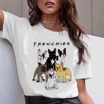 Pug Dachshund Teckel divertida camiseta mujeres Harajuku lindo Bulldog francés Francés pastor alemán camiseta Pit Bull camiseta femeninaCamisetas para Mujer DEPITBULLS