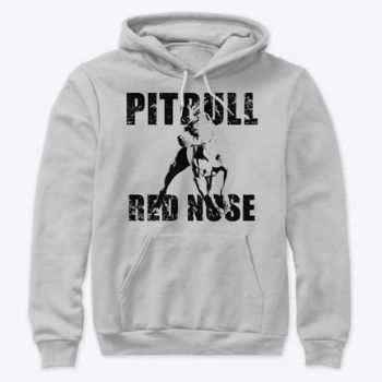 SORPRENDENTE SUDADERA de PITBULL RED NOSE, en diseño URBANO, un bello detalle para los amantes de los PitBulls y las mascotas.